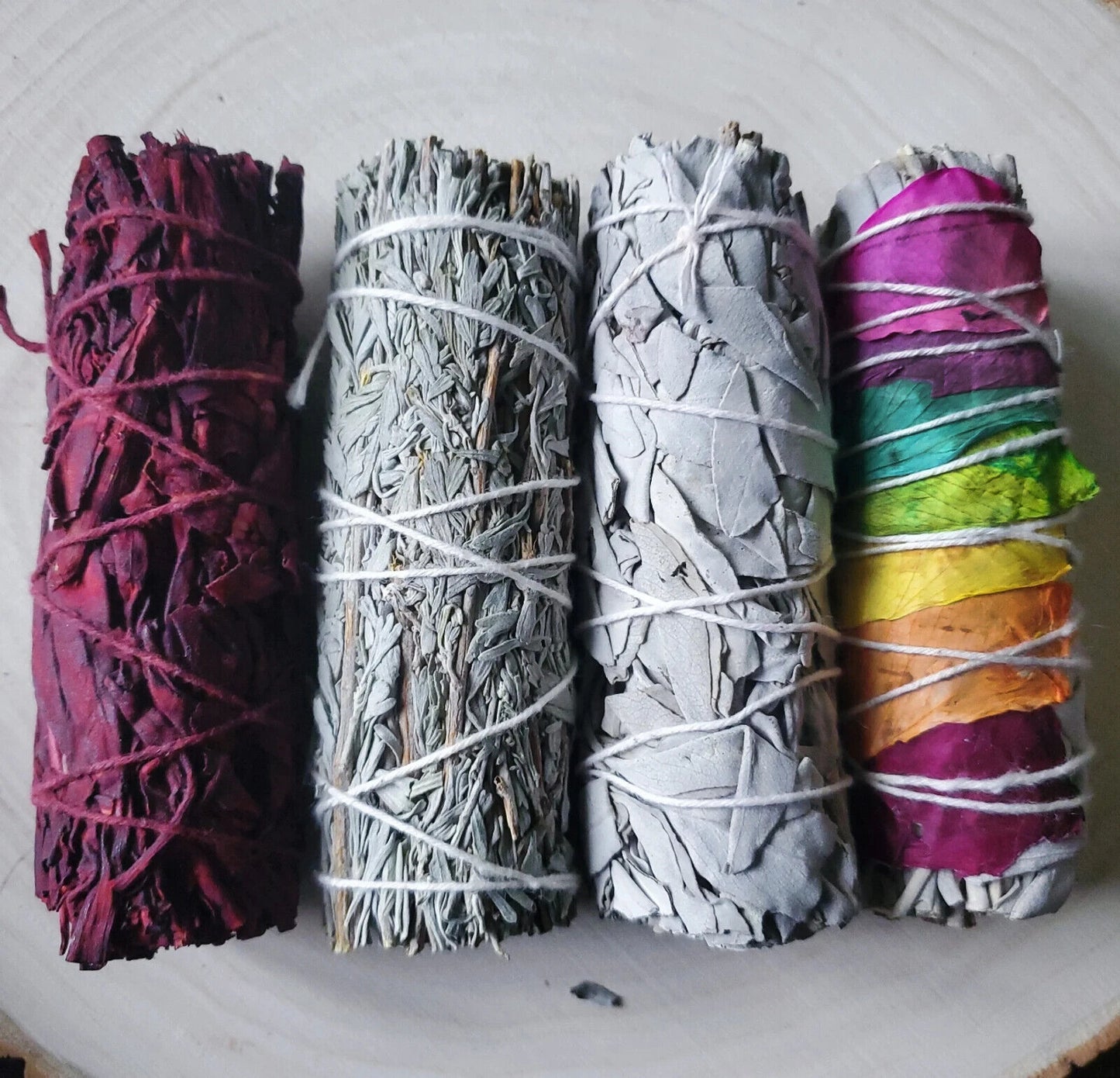4 Pack Sage Sticks Smudge Kit 4'' Long, Incense Bundles Gift Box For Healing