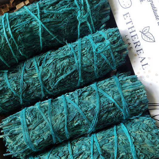 4'' Long Nag Champa Sage Bundles In Gift Package,Sage Sticks Smudge Kit Gift Set